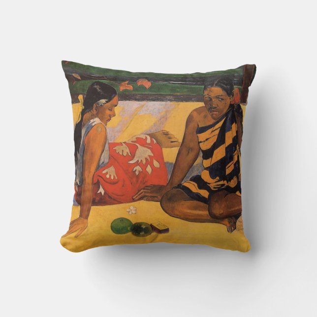Gauguin French Polynesia Tahiti Women Painting Cushion (Front)