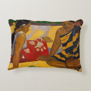 Gauguin French Polynesia Tahiti Women Painting Decorative Cushion