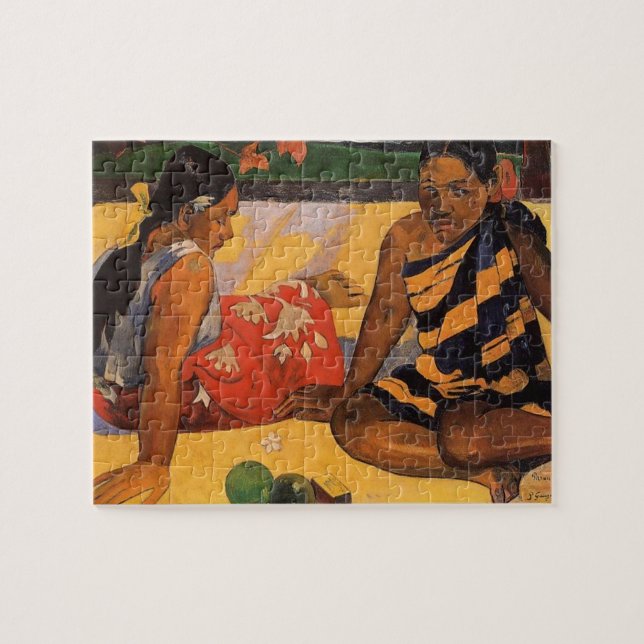 Gauguin French Polynesia Tahiti Women Painting Jigsaw Puzzle (Horizontal)