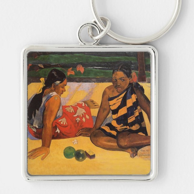 Gauguin French Polynesia Tahiti Women Painting Key Ring (Front)