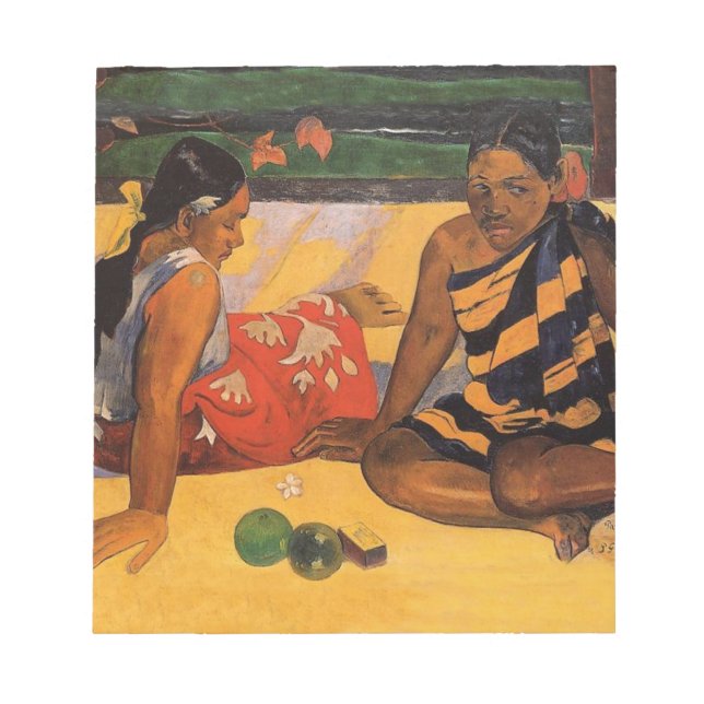 Gauguin French Polynesia Tahiti Women Painting Notepad (Front)