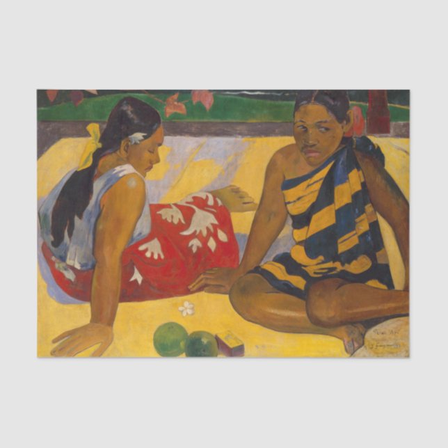 Gauguin French Polynesia Tahiti Women Painting Tissue Paper (Front)