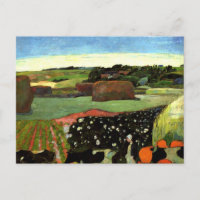 Gauguin - Haystacks in Brittany, Paul Gauguin art