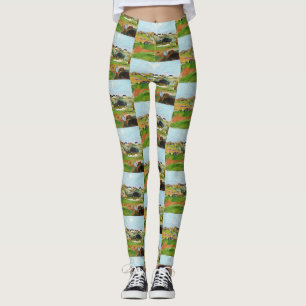 Gauguin Landscape at Le Pouldu Vintage Art Print Leggings