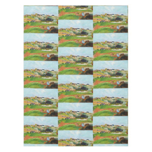 Gauguin Landscape at Le Pouldu Vintage Art Print Tablecloth