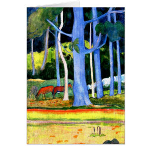 Gauguin - Landscape with Two Blue Tree Trunks