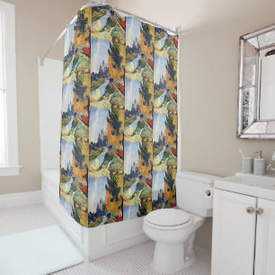 Gauguin Les Alyscamps Vintage Autumn Art Print Shower Curtain