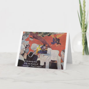 Gauguin "Life/Wisdom" Quote Gifts & Tees Card