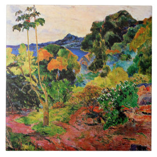 Gauguin - Martinique Landscape Ceramic Tile