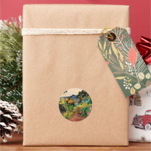 Gauguin - Martinique Landscape Classic Round Sticker