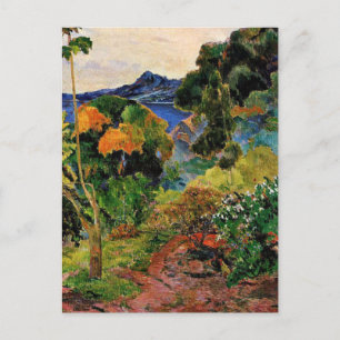 Gauguin - Martinique Landscape Postcard