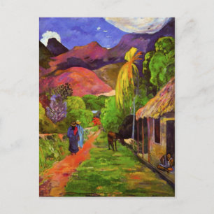 Gauguin Road in Tahiti Postcard
