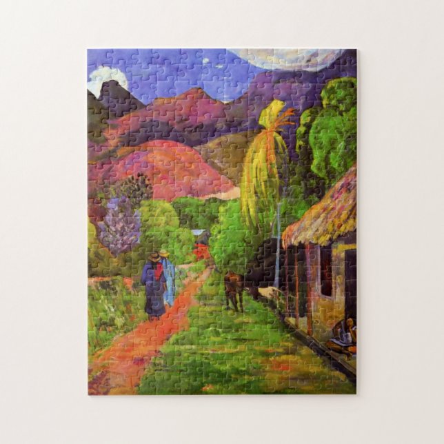 Gauguin Road in Tahiti Puzzle (Vertical)