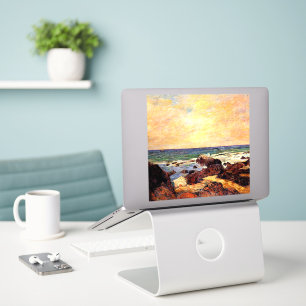 Gauguin - Rocks and Sea, 1886, painting