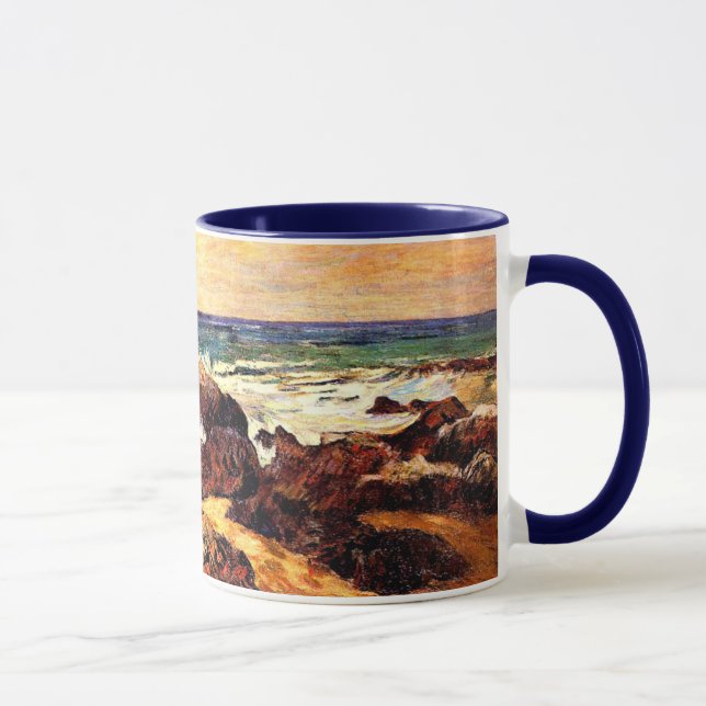 Gauguin - Rocks and Sea, 1886, painting Mug (Right)