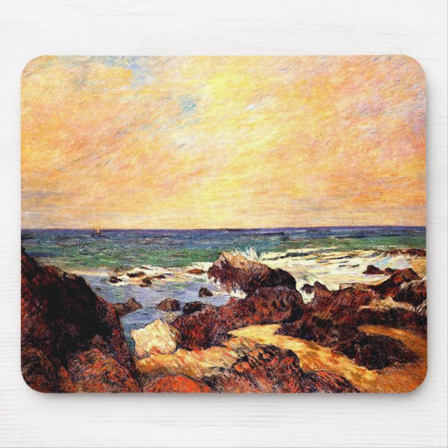 Gauguin - Rocks and Sea, Mouse Pad (Front)
