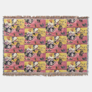 Gauguin Still Life Head Vase Japanese Woodcut Art Throw Blanket