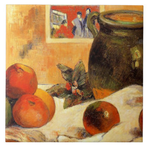 Gauguin - Still Life with Japanese Print, Ceramic Tile