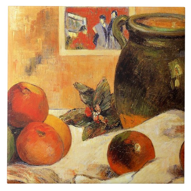 Gauguin - Still Life with Japanese Print, Ceramic Tile (Front)