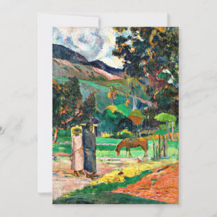 Gauguin - Tahitian Landscape, 1892 Card
