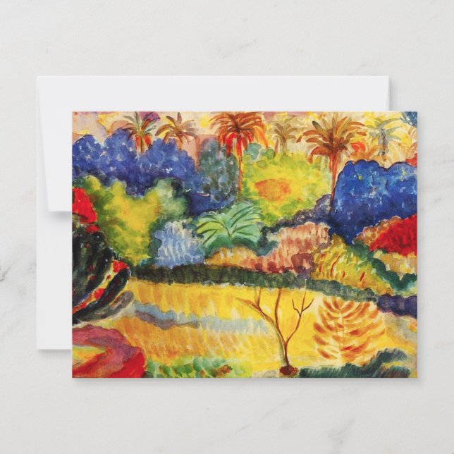 Gauguin Tahitian Landscape Invitations (Front)