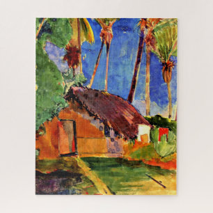 Gauguin - Thatched Hut under the Palms Jigsaw Puzzle