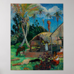 Gauguin - The Black Pigs 1891 Poster
