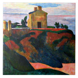 Gauguin - The House at Pan-Du Ceramic Tile
