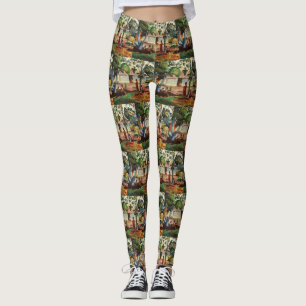 Gauguin The Large Tree Te raau rahi Art Poster Leggings