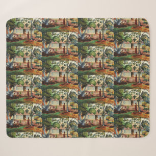 Gauguin The Large Tree Te raau rahi Art Poster Sherpa Blanket