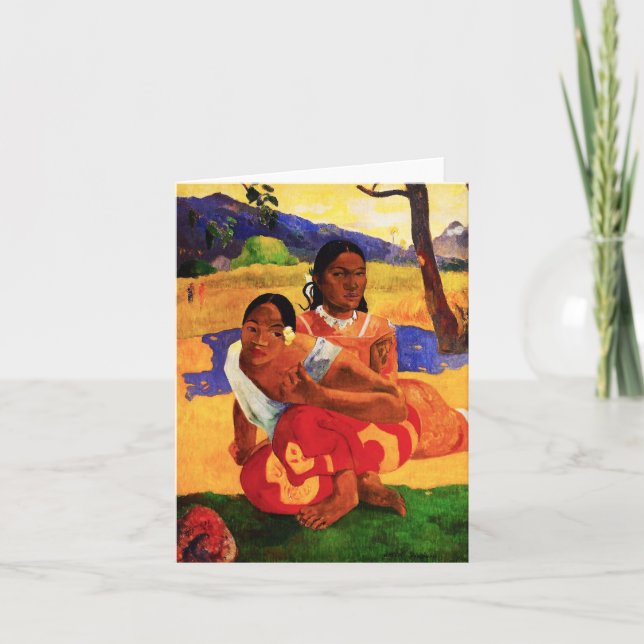 Gauguin When Are You Getting Married Note Card (Front)