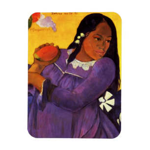 Gauguin Woman With A Mango Magnet