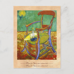 Gauguin's Chair vincent van gogh painting Postcard