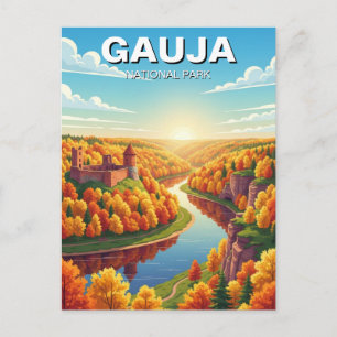 Gauja National Park Latvia Travel Postcard