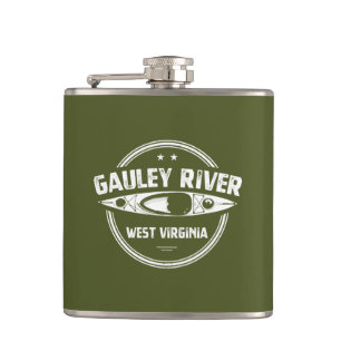 Gauley River, West Virginia Hip Flask