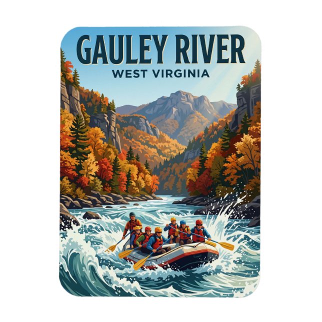 Gauley River West Virginia Magnet (Vertical)