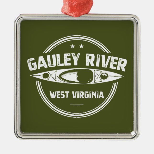 Gauley River, West Virginia Metal Ornament (Front)