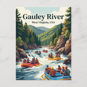 Gauley River, West Virginia, USA Postcard