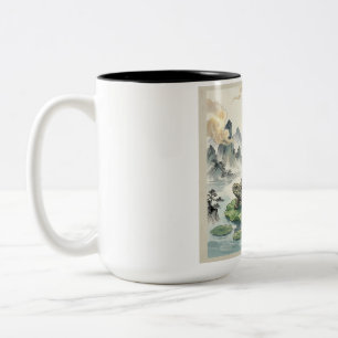 Gautam Buddh Meditation Art Mug - Peaceful Dhamma
