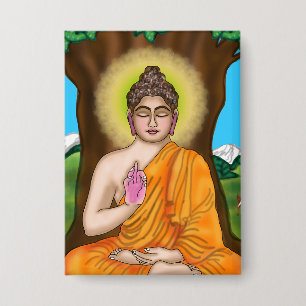 Gautam Buddha Button
