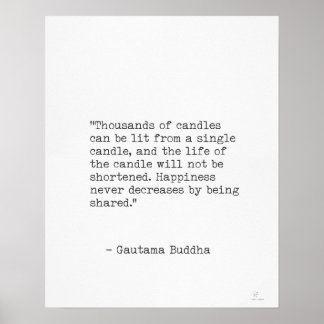 Gautama Buddha quote Poster