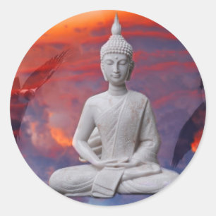 Gautama Siddhartha Buddha Classic Round Sticker