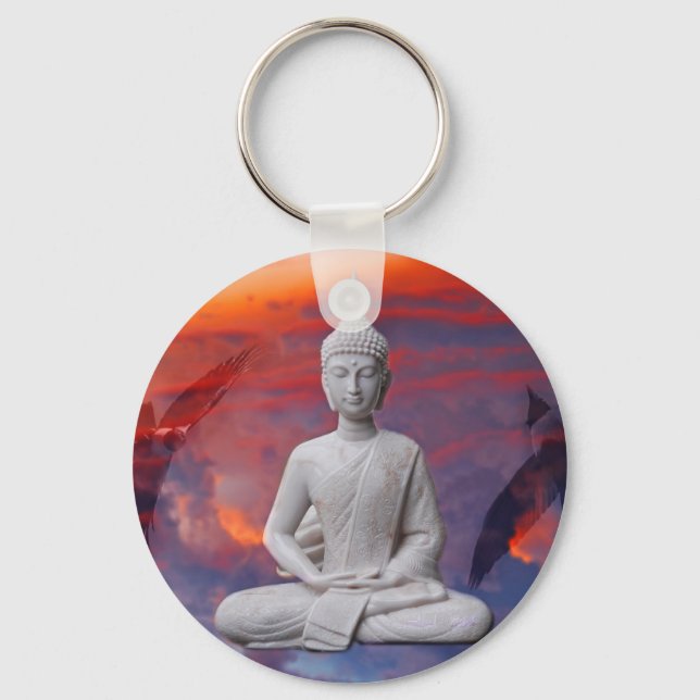 Gautama Siddhartha Buddha Key Ring (Front)