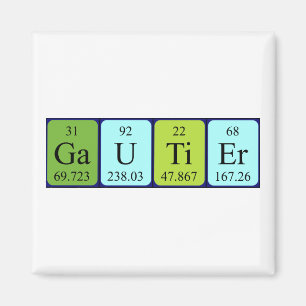 Gautier periodic table name magnet