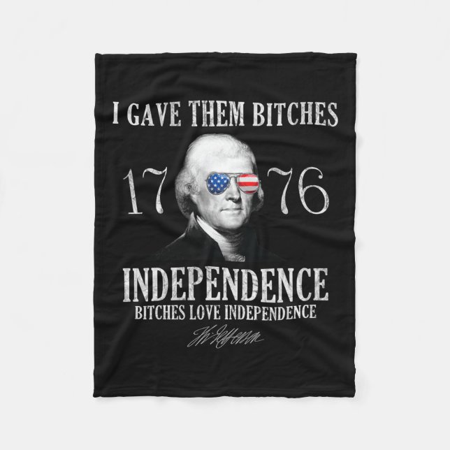 Gave Them Es 1776 Independence  Fleece Blanket (Front)