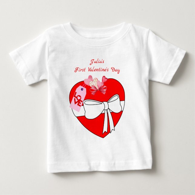 Gave You My Heart Gift for Baby Girl 1st Valentine Baby T-Shirt (Front)