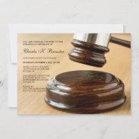 Gavel and Sound Block 2 Invitation