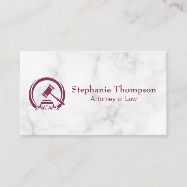 Gavel Logo | Law and Order Appointment Card (Front)