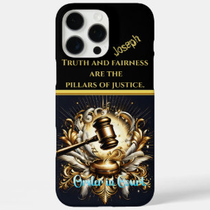 Gavel on Base Commands Authority iPhone 16 Pro Max Case