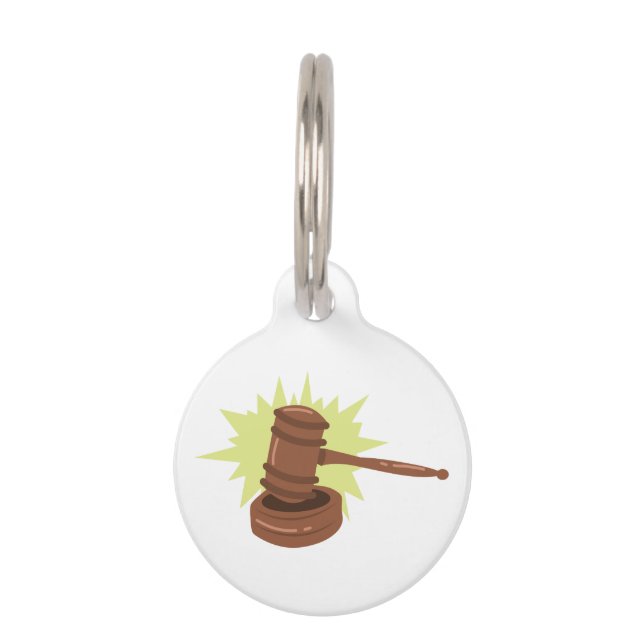 Gavel Pet Tag (Front)
